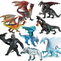 Original Myth Dragon Gorilla Model Realistic Animal Monster Action Figures Dinosaurs Demon PVC Collection Kids Toy Boy Gift