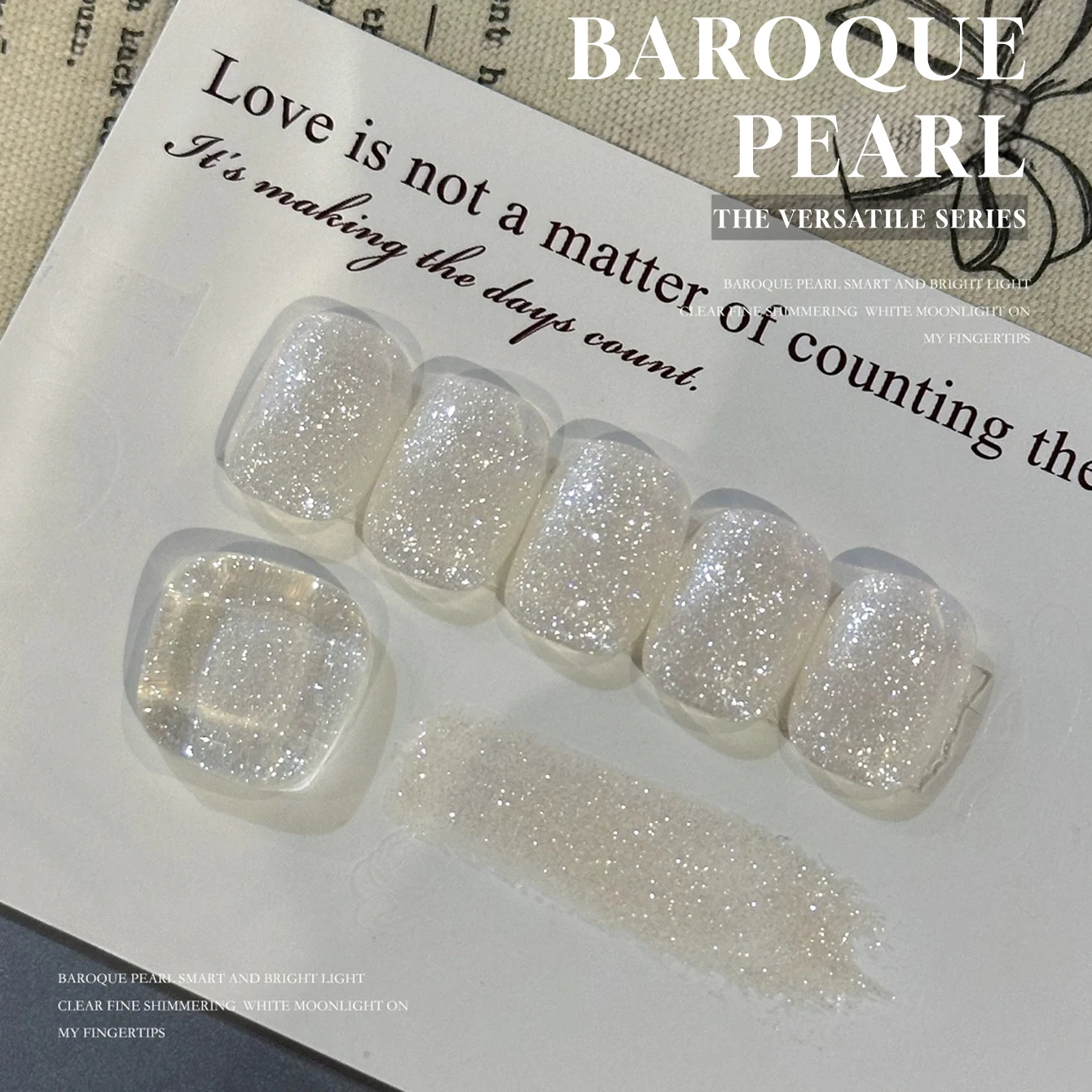 MIANEL 12ML 1PCS Baroque Pear Gel-Nagellack, gelbe Nägel, niedliche Nägel, feiner Flash-Diamant-Nagellack, weiße Nägel