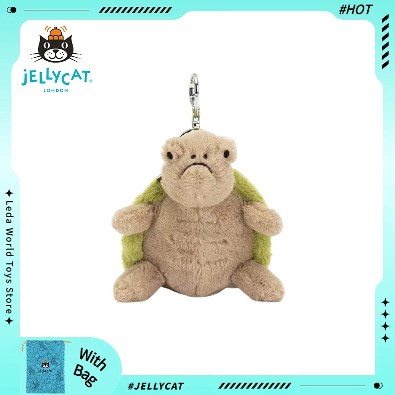 

【IN STOCK】JellyCat Mr. Timmy Turtle Pendant Keychain Cute Girl Bag Doll Plush Toy Key Ring Cute Turtle Plush Toy Baby Doll Gifts