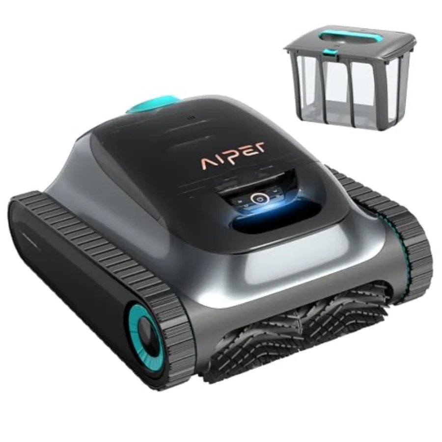 

Беспроводной робот-пылесос для бассейнов Cordless Scuba S1 для заглубленных бассейнов с силой всасывания 4500 GPH, очистка стен и водной линии, 4 режима работы, умное управление
