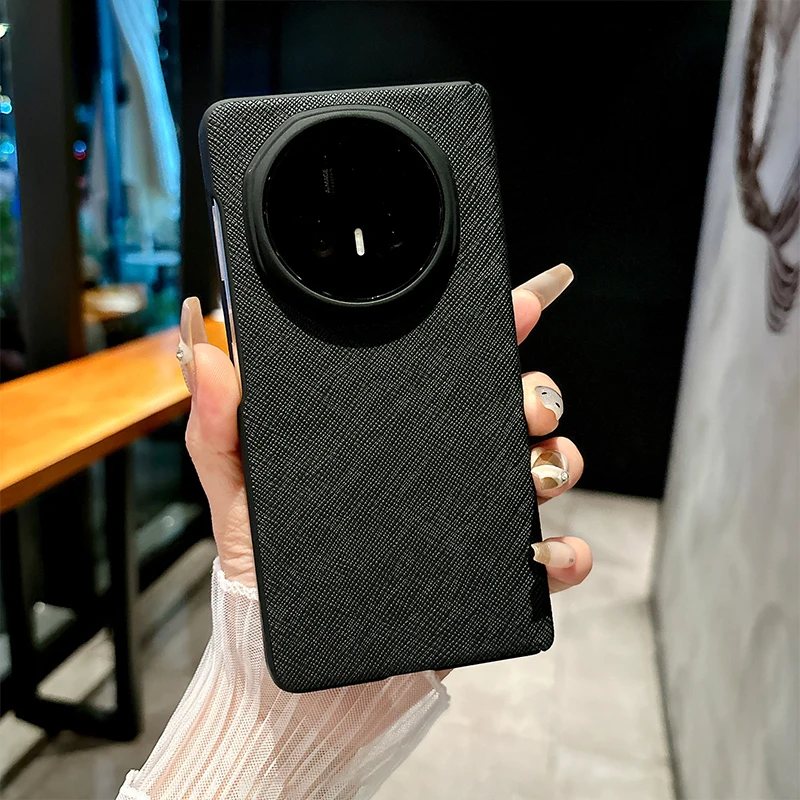 Hülle für Honor Magic V5 V3 Fold 5G Smartphone, stoßfest, magnetisches Scharnier, vollständiger Schutz, harte PC-Rückseite, schlankes Lederzubehör