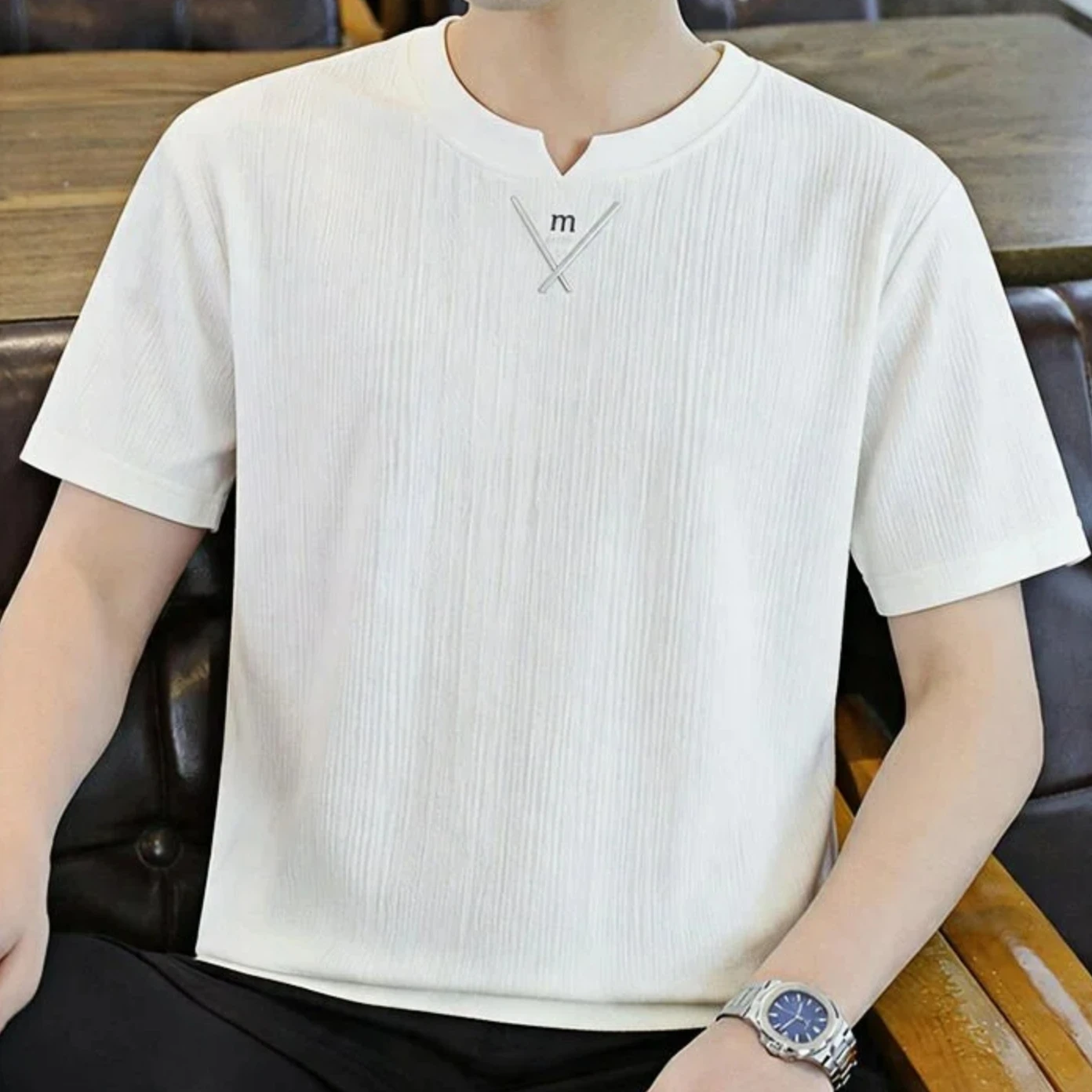 Новая стильная мужская футболк – обзор и цена Undershirt Crew Neck