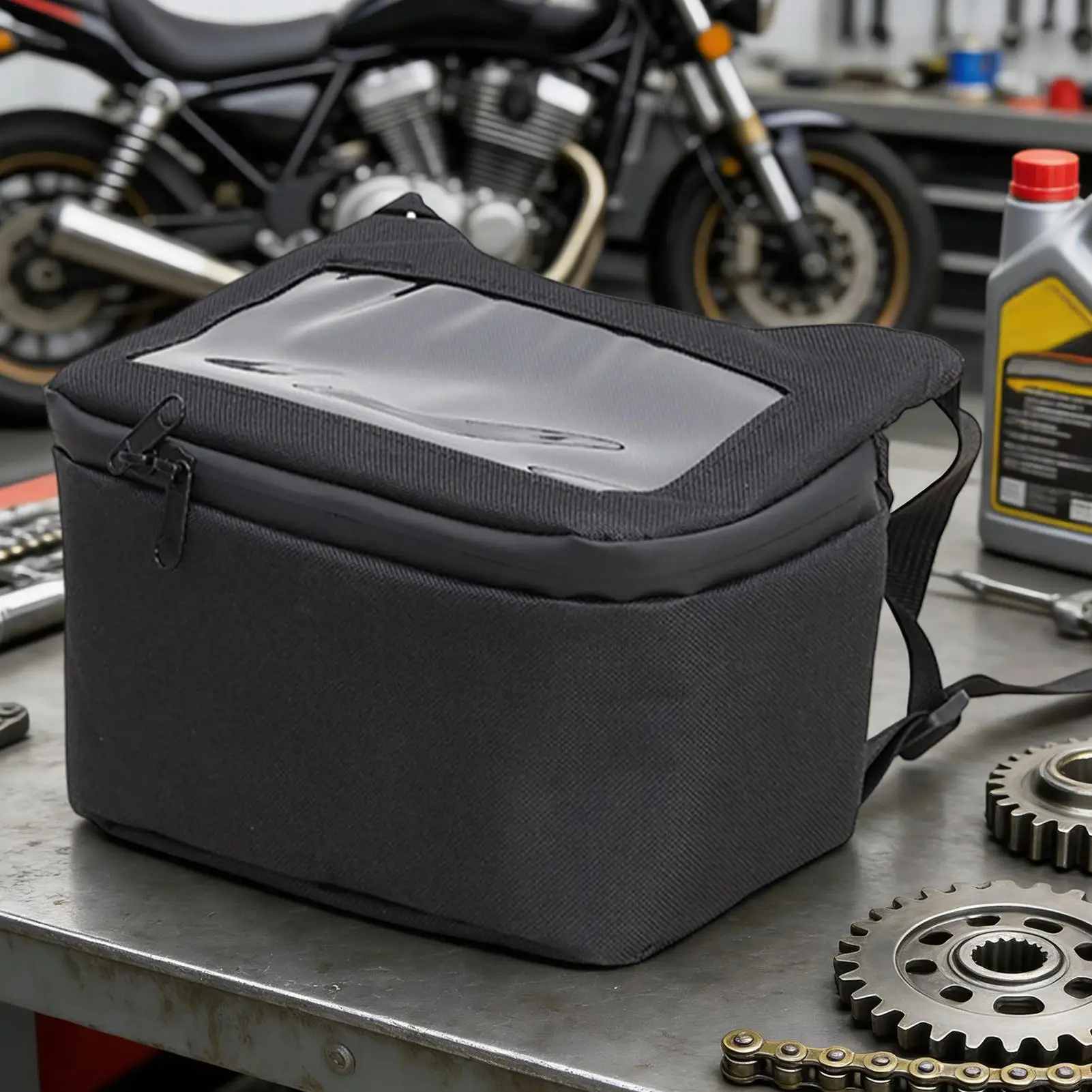 Motorcycle Handlebar Bag Waterproof Scooter Pouch Touchscreen Window Motorcycle Pouch For Motorbike Scooter Key Wallet Phone