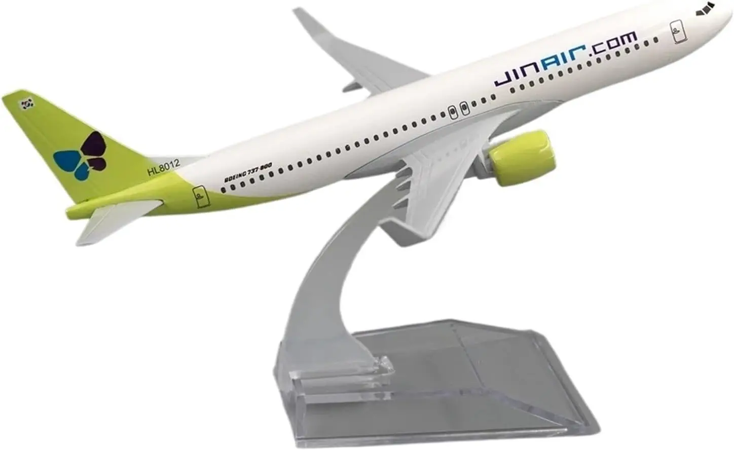 Maßstab 1:400 für Flugzeuge B737 Jin Air 16 cm Legierungsflugzeug B737 Modell Kinder Kinder Geschenk für Sammlung Dekoration