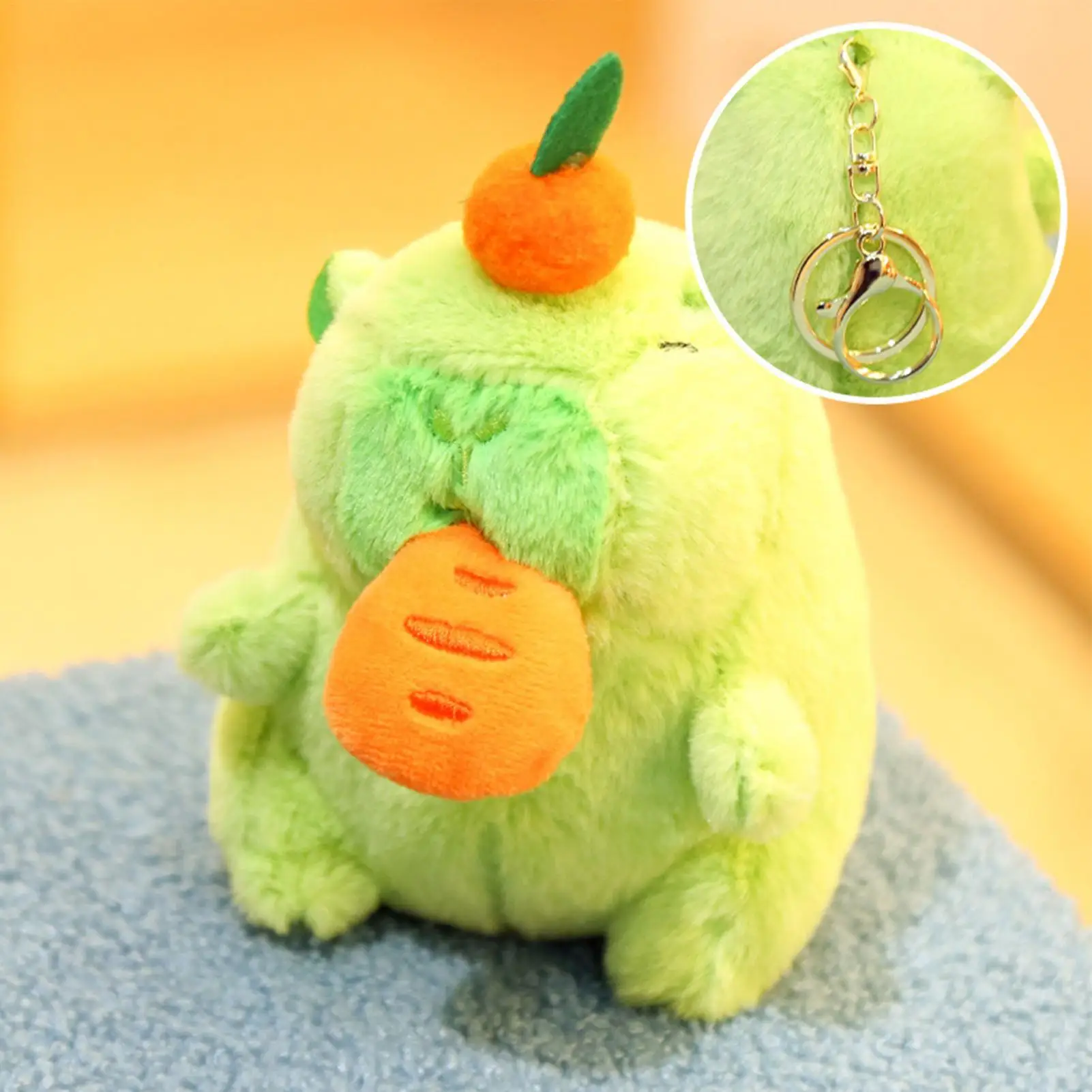 Capibara sleutelhanger schattige pluche capibara pop sleutelhanger knuffeldier sleutelhanger voor kinderen volwassenen feestartikelen voor rugzak portemonnee