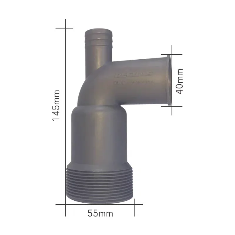 Suitable for BECBAS garbage processor meal waste shredder special three-way drain elbow 4050