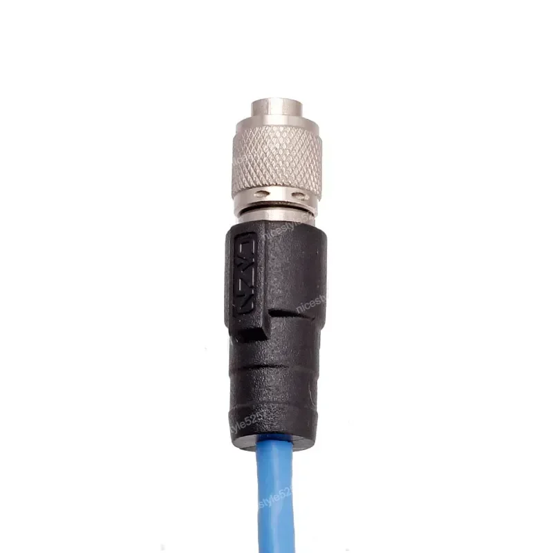 1meter 2meter 5meter Blue 4Pin 1/4-28UNF to BNC PCB 3 to 1 Acceleration Sensor Cable connector