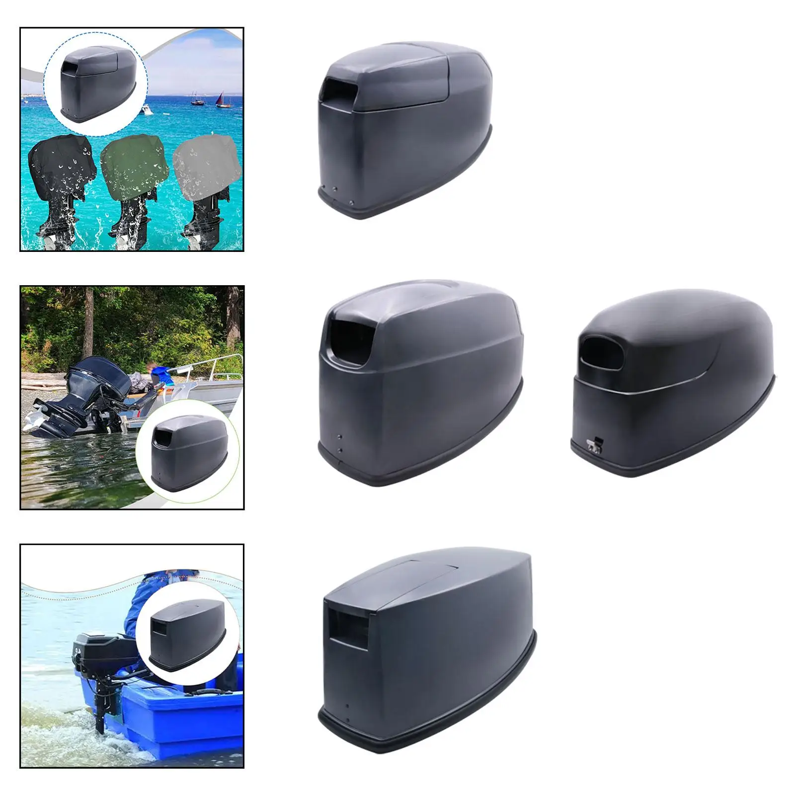 

Boat outboard motor cover, spare part, reliable heavy-duty assembly, to install,
