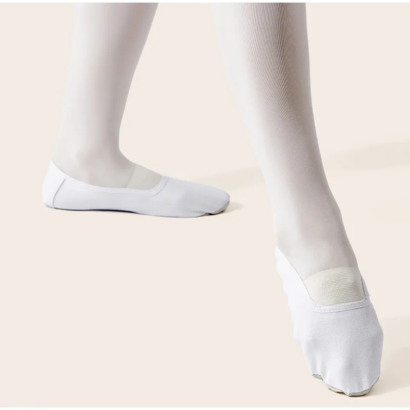Kids Adult Ballet Canvas Sole for Gymnastics Dance Training Footwear Non-slip Elastic Comfortable Lightweight Practice Slippers