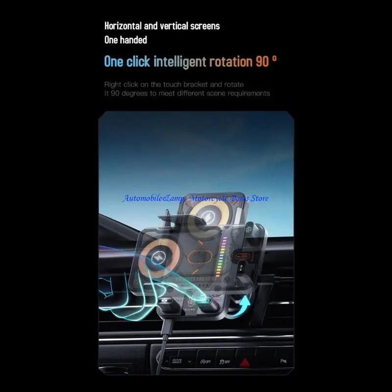 

H7BD 15 Вт Автомобильные беспроводные зарядные устройства Автоматический автомобильный держатель телефона для большинства