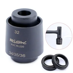 MTB Mountain Bike Front Fork Wiper Dust Seal 32mm 34mm 35mm 36mm Installation Tool Front Fork Oil Seal Press-in Tool