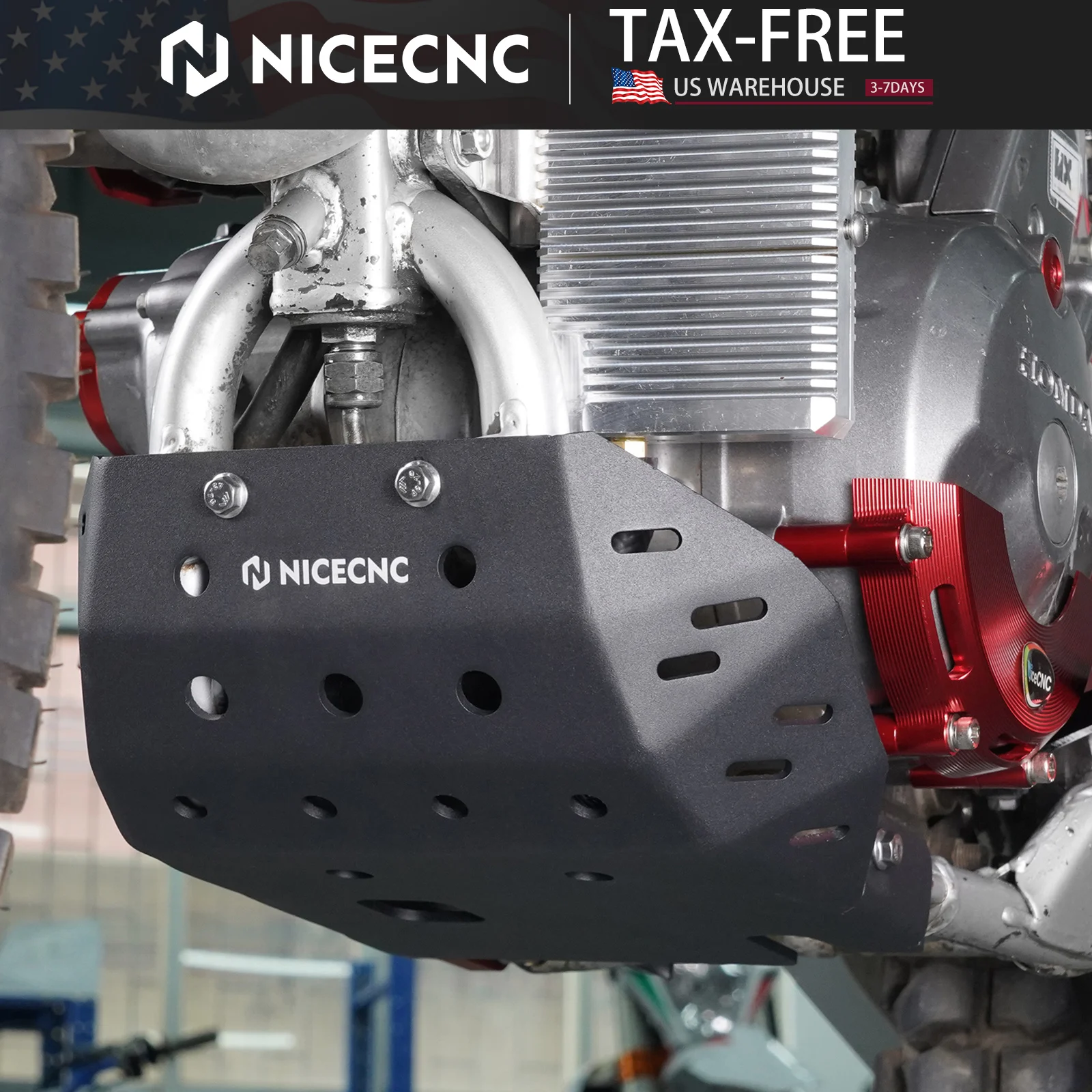 

(US Stock) For 2025 Honda XR650L XR 650L 650 L 1993-2025 Motorcycle Bash Guard Engine Bottom Cover Chassis Protector Skid Plate