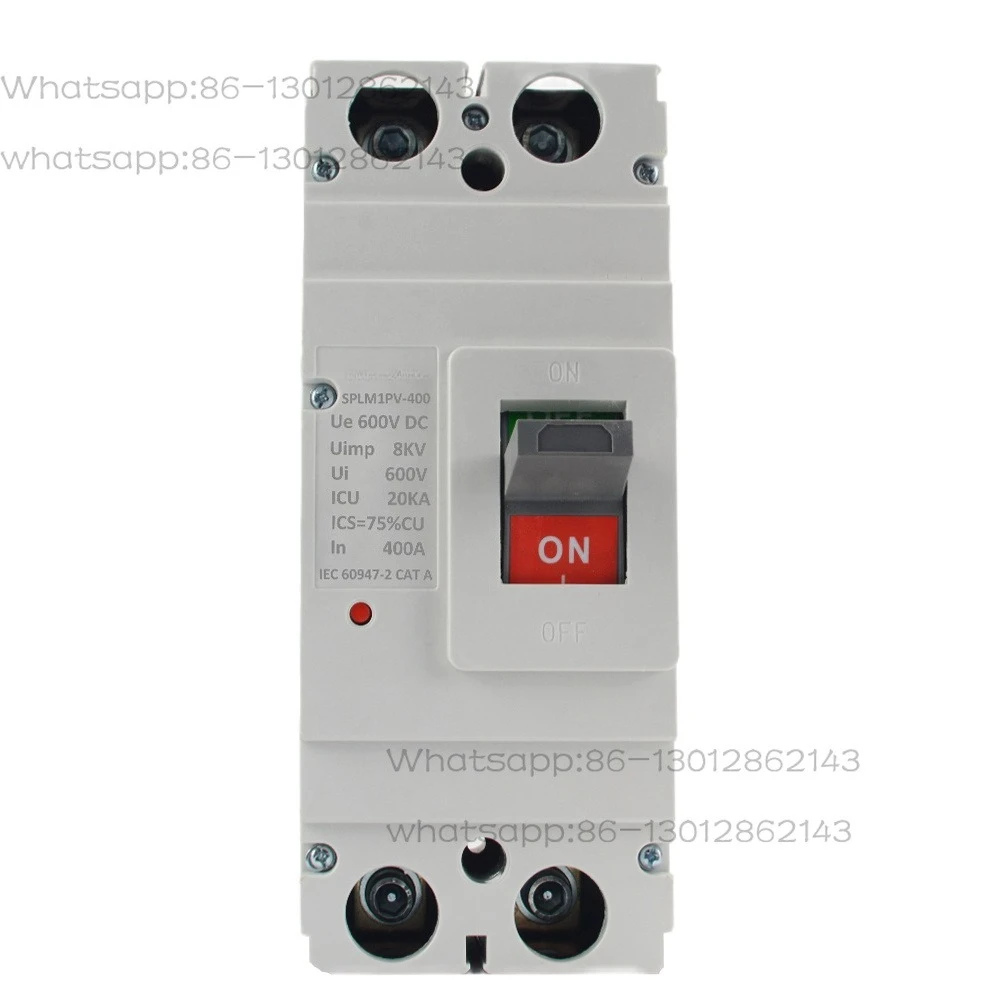 DC MCCB 2Pole 400A 600V 20KA DC Moulded Case Circuit Breaker Battery