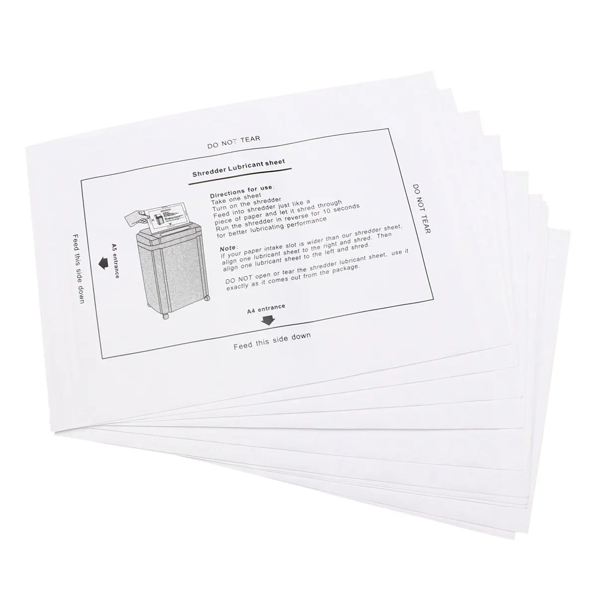 8Pcs Professional Shredder Lubricating Material Easy Operation Non Spill Maintenance Office