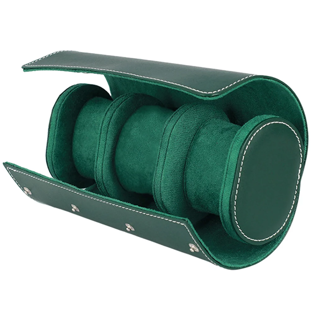 Etui na zegarki PU, klasyczny kolor, stylowy, przenośny organizer podróżny na zegarki, lekki, odporny na zarysowania.