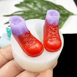 Molde silicone forma sapatos pingente decorativo, molde silicone epóxi artesanal, moldes resina epóxi,