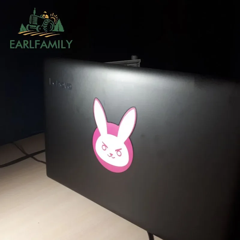 EARLFAMILY D.Va DVA Overwatch Logo Auto Aufkleber Persönlichkeit Vinyl Aufkleber Wasserdicht Laptop Stoßstange Windschutzscheibe Auto Zubehör