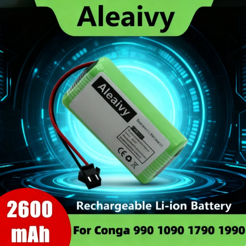 

14.4V 2600mAh Replacement Battery for Conga 990 1090 Robovac 11 Deebot N79S N79 Tesvor X500 Original Spec Long Runtime Part