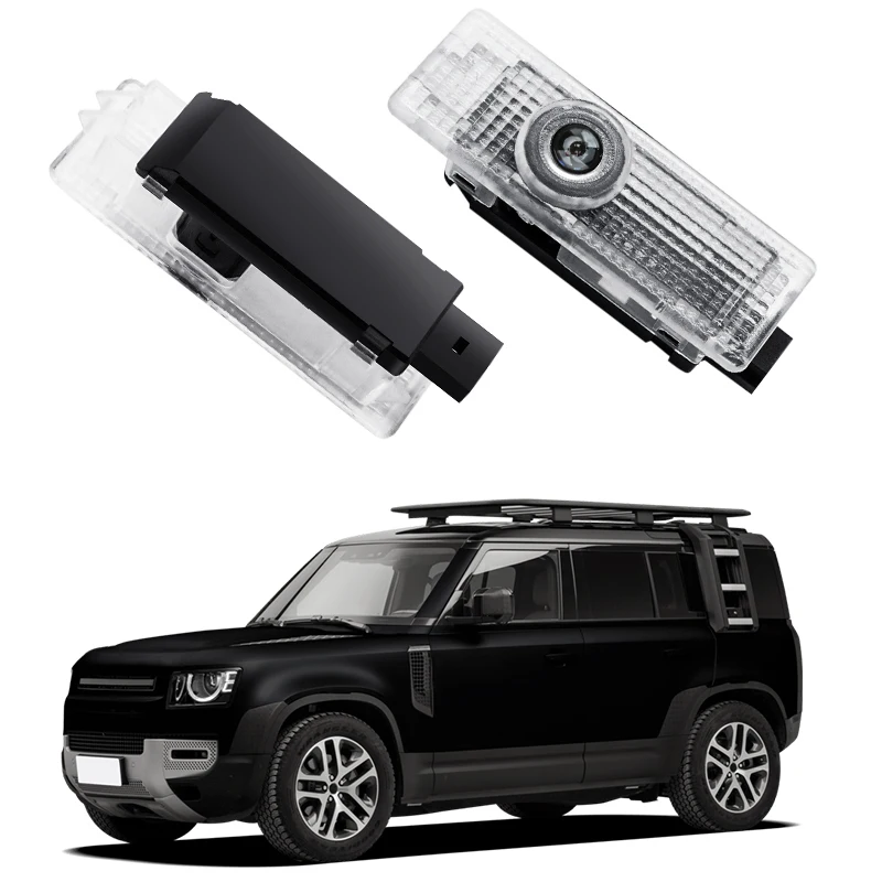 2pcs LED Car Door Welcome Light Shadow Courtesy Lamp Accessory For Land Rover Discovery 3 4 5 Range Rover 3 4 L405 L551 Evoque 2