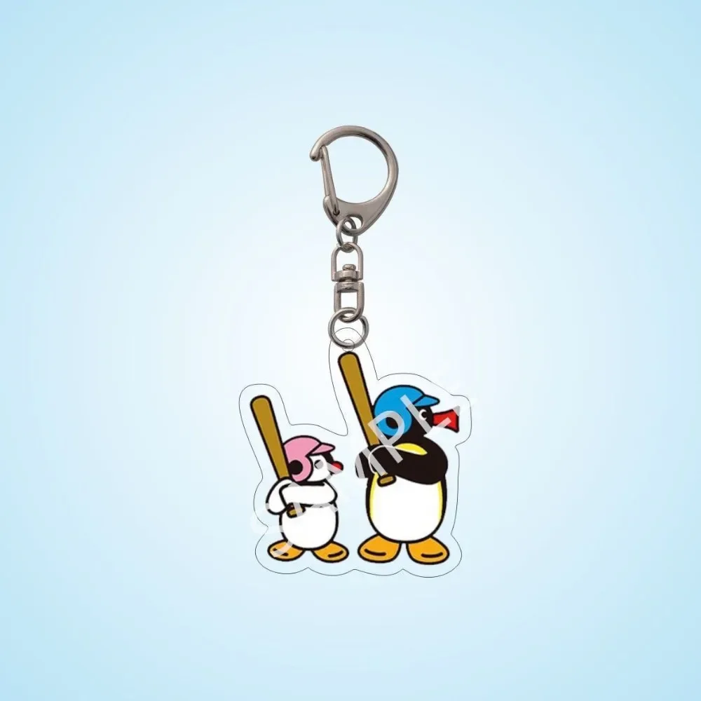 Cartoon Anime Cute Penguin Acrylic Key Chain Animal Bag Pendant Backpack Decoration Key Ring Jewelry Accessories Gift