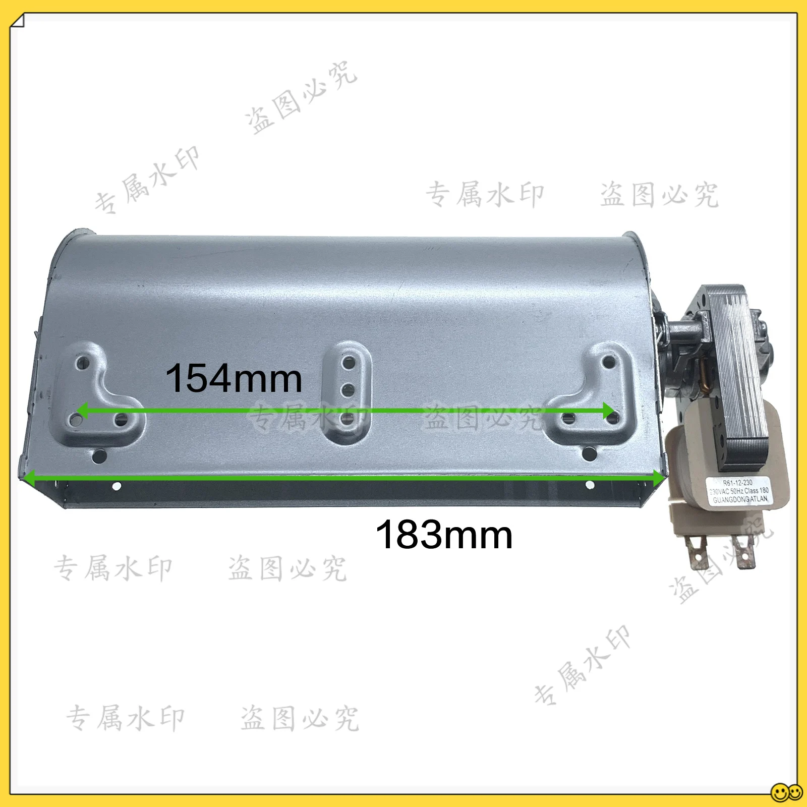 

R61-12-230 Oven Parts Cooling Fan Motor Assembly 230VAC Cross Flow Fan for Baumatic, Caple