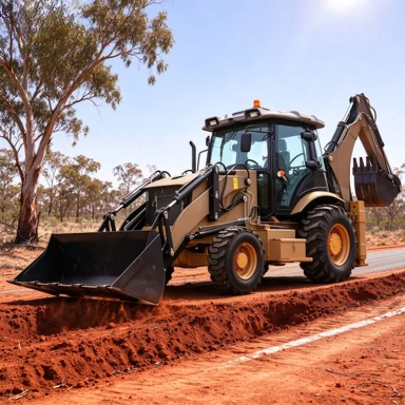 1.5 Ton Mini Tractor Loader Backhoe Backhoe Excavator 4x4 with Bucket for Small Farm Garden Work Use Site Project