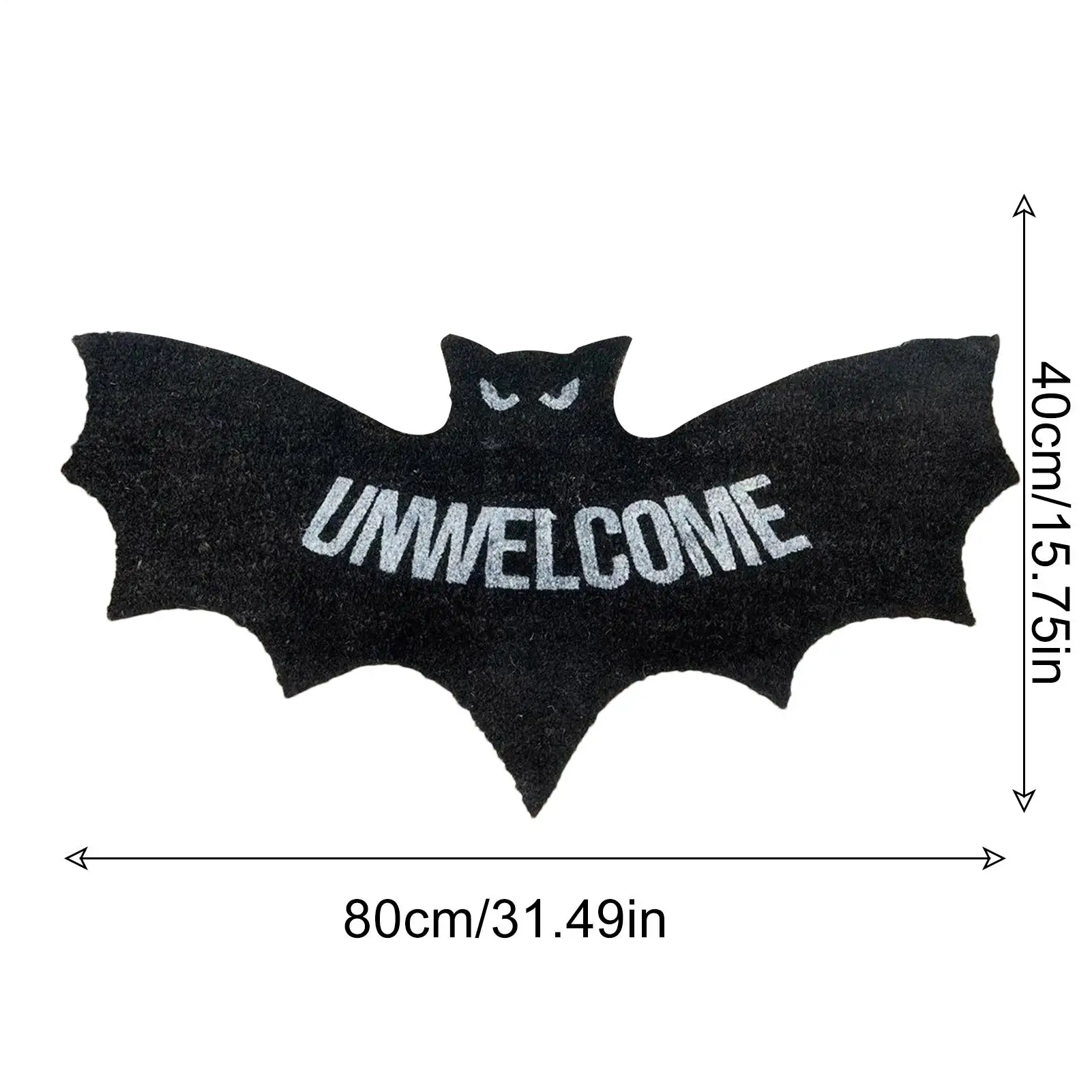 80x40 سنتيمتر الخفافيش البساط Unwelcome القوطية غرفة السجاد هالوين مهرجان الزخرفية حصيرة لغرفة النوم غرفة المعيشة المطبخ شرفة