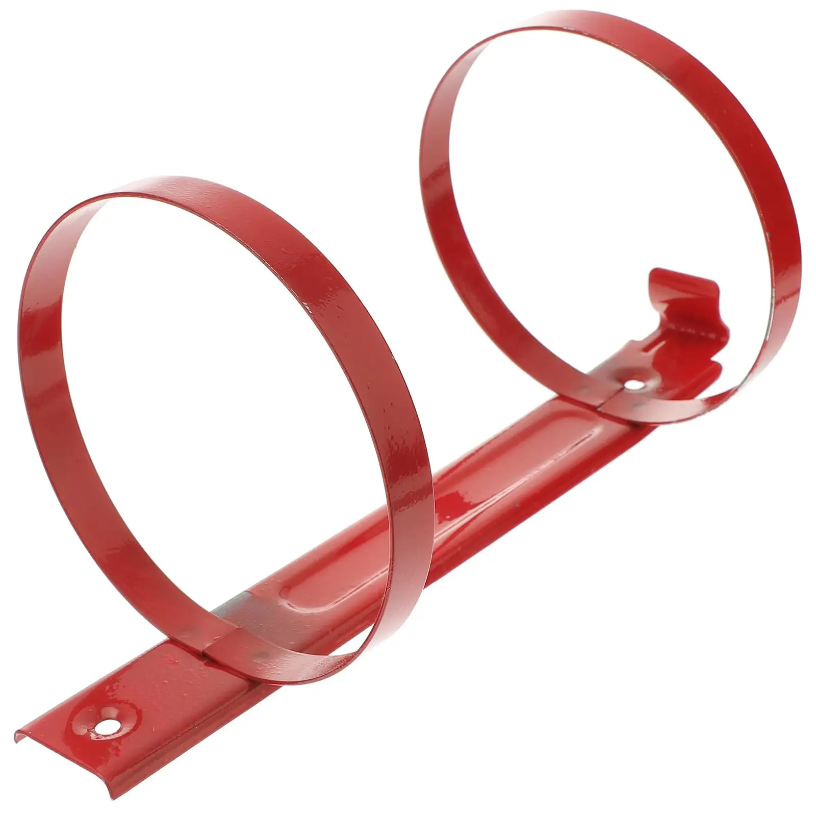 

Wall Mountable Fire Extinguisher Holder Iron Rack Red Hanger Iron Fire Extinguisher Rack Durable Safe Practical Use Car