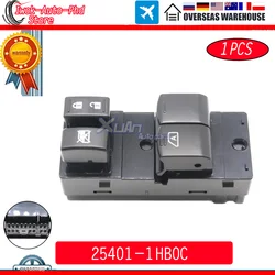 25401-1HB0C Left Driver Power Window Switch For NISSAN SUNNY VERSA 2012 NOTE 2014-2016 MICRA K13 2010-2018 25401-3BB0C