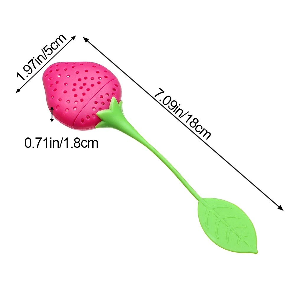 Tea Infuser Stainless Steel Filter Leaf Teamaker Silicone Handle Creative Tea Sieve Tools Teaware Strainer Kitchen Accessories