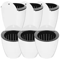 7 Pcs Decorative Planter Outdoor Hanging Pots Flowerpot for Plants Wall Mounted Patio decor Plants Cute planter pot Groot Rattan