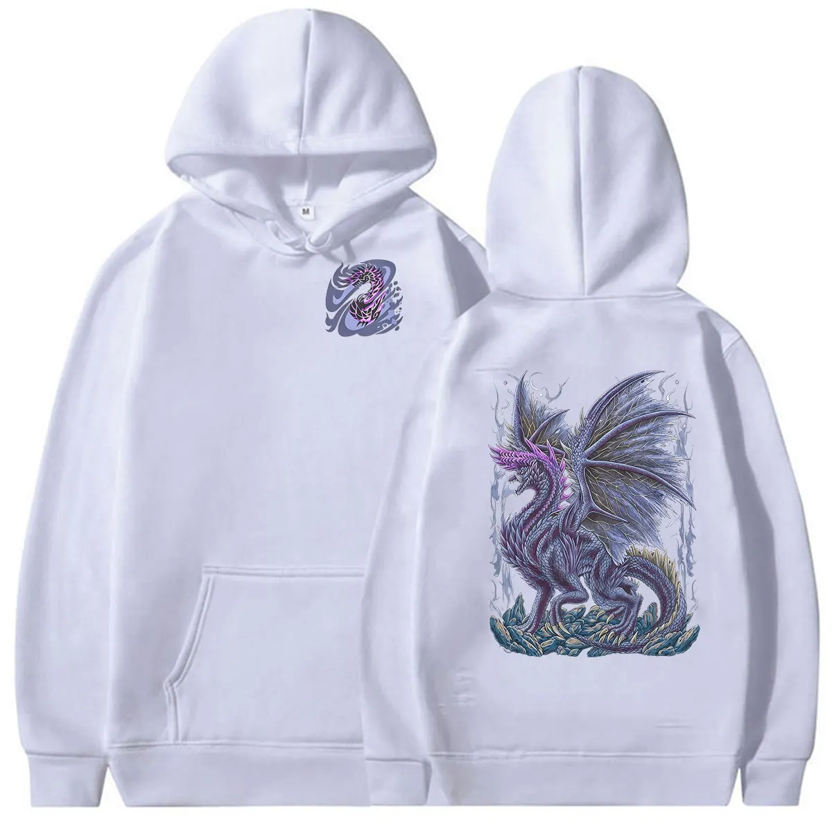 2026 Game Monster Hunter Alatreon The Black Dragon Hoodie Men's Women Player Fans Pullover Sweatshirt Vintage Long Sleeve Hooded