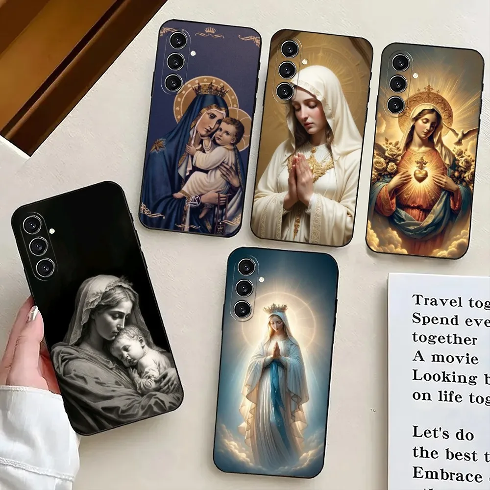 

Virgen Mary Virgin De Guadalupe Phone Case For Samsung S24,21,22,23,30,Ultra,S20,Plus,Fe,Lite,Note,10,9,5G Black Soft Cover