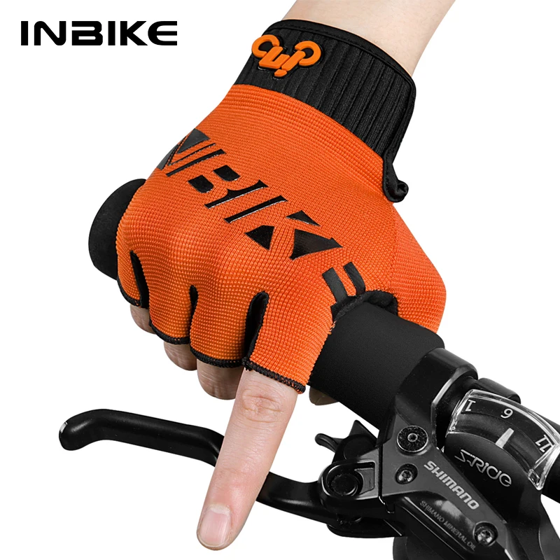 INBIKE Shockproof Cycling Gloves Summer Men\'s MTB Road Bike Gloves Thickened Pad Women Outdoor Sport Bicycle Gloves MH106