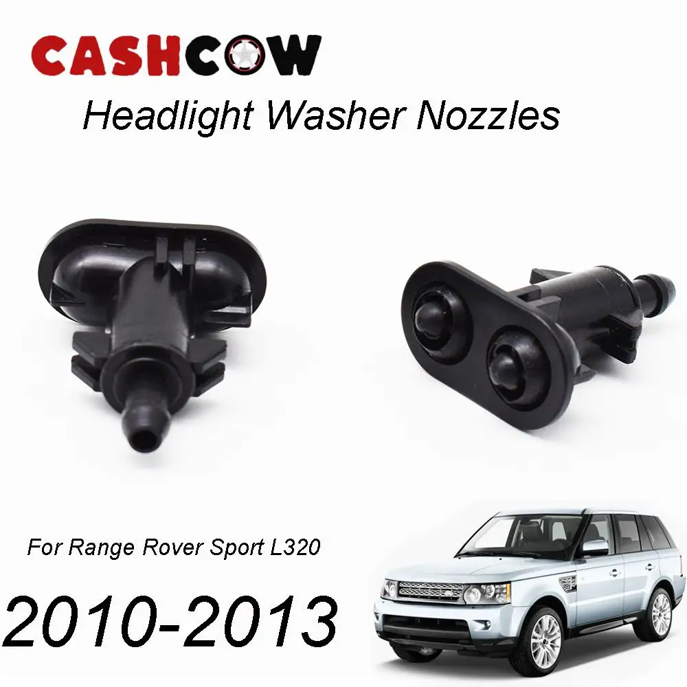 CASHCOW 2Pcs/set Front Headlight Washer Nozzles Set For Land Rover Range Rover Sport L320 2013 2012 2011 2010 ( Left Right Set )