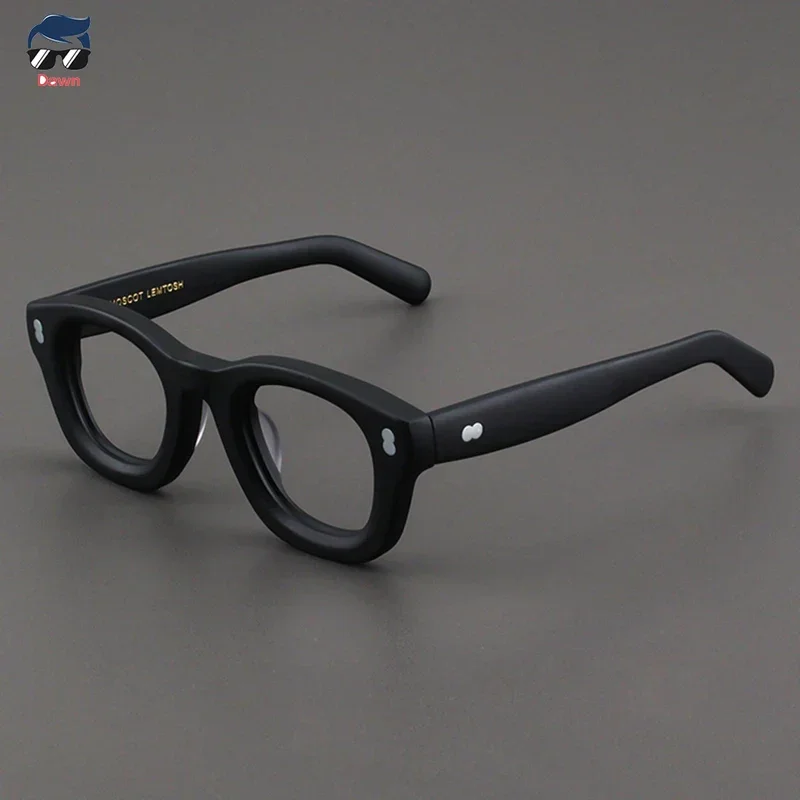 Fashion Square Reading Glasses Frame Men Women Prescription Acetate Thick Frame Eyewear Retro Myopia Handmade Eyeglasses