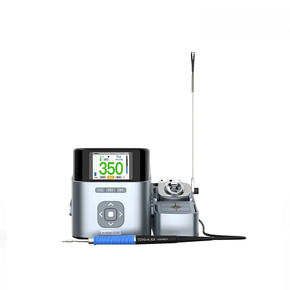 AIXUN-portalápices de hierro para soldar T410, para estación de soldadura inteligente, mango T210, puntas de pistola para soldar, estación de hierro para soldar