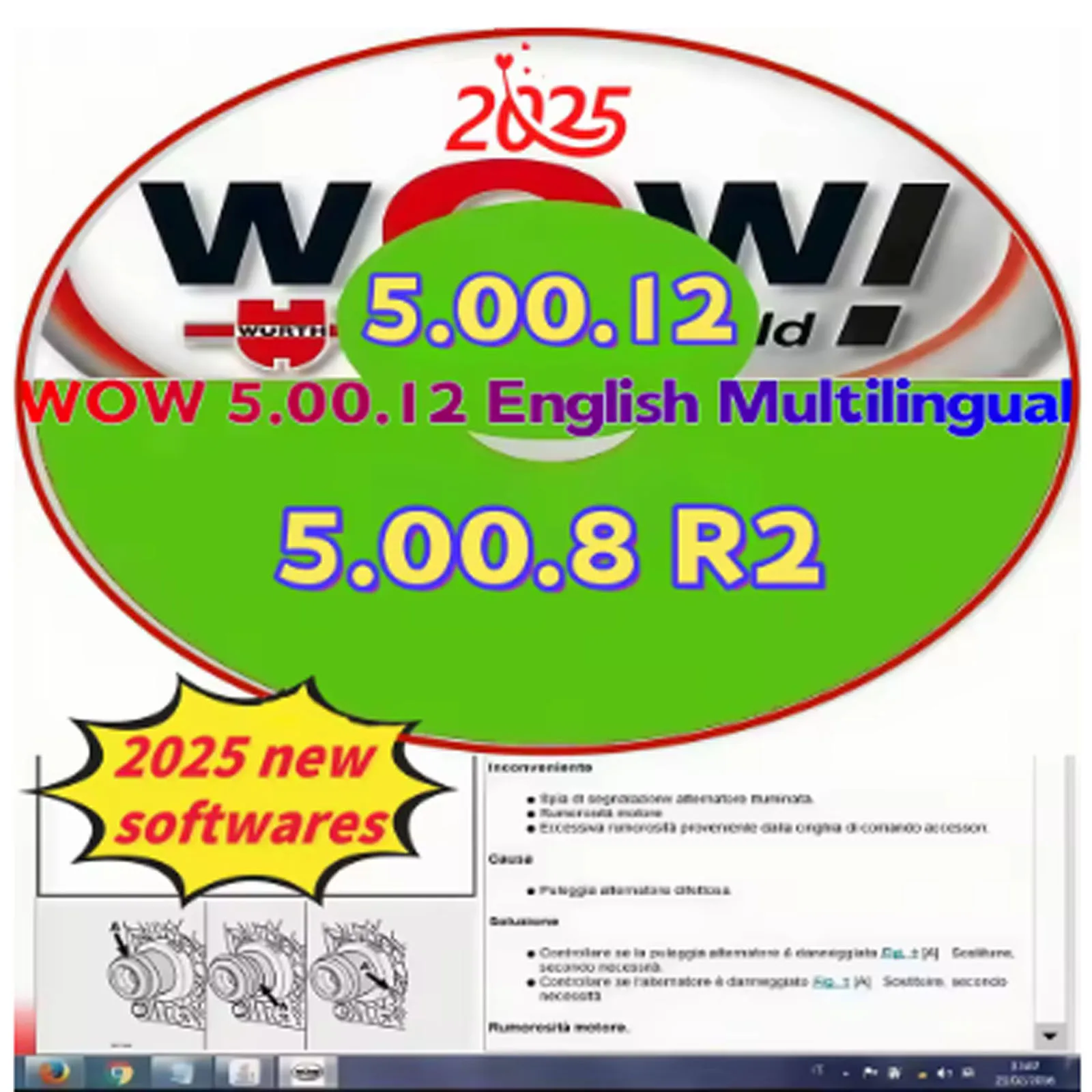 2026 Wurth WOW 5.00.12 And HAYNES Pro Vivid 2015.1 Automotive Diagnostic & Repair Software Multilingual Version
