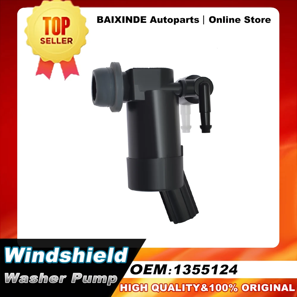 

OEM 1355124 1S7117K624FE 30699391 1231600 1S71-17K624-FE Windshileld Wiper Washer Pump for Ford Focus MK2 Original Accessories