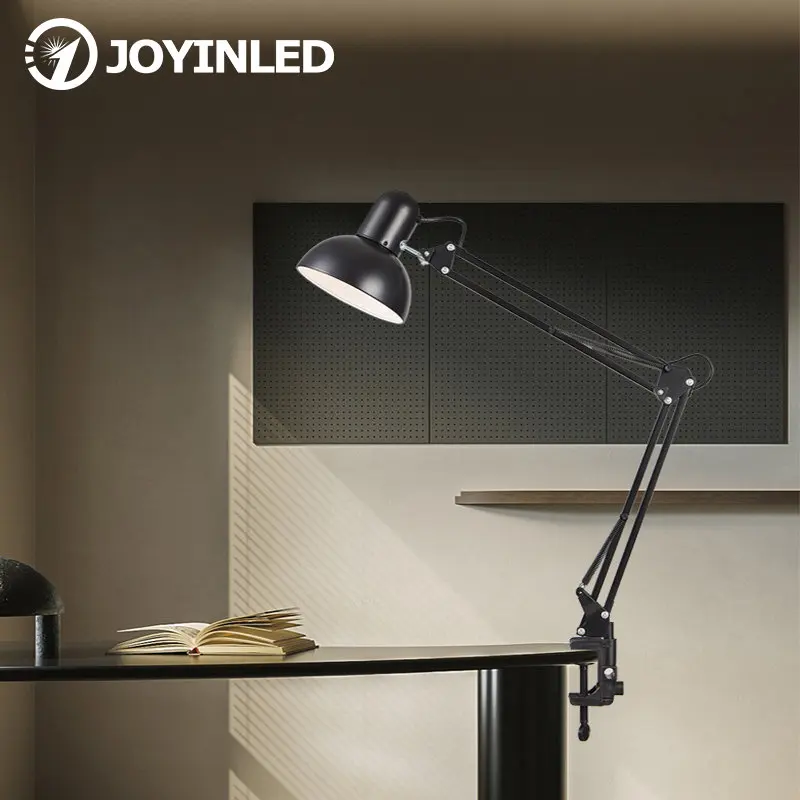 

Adjustable Long Arm Folding LED Table Lamp Suit E27 Bulb Eye Protection Table Lamp for Reading Learning Interior Decoration