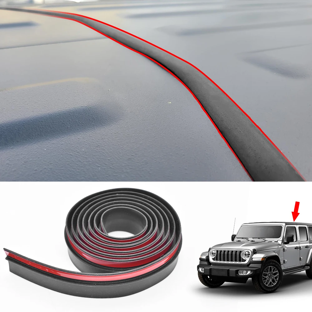 Car Hard Top Hardtop Roof Flow Weather Sealing Strip for Jeep Wrangler JK JKU JL JLU JT Gladiator 2007-2025 Exterior Accessories