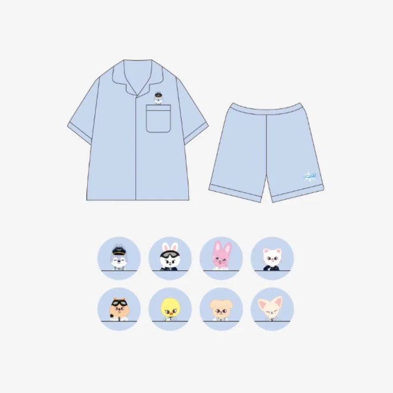 【未開封】StrayKids スキズ SKZOO ペンミ パジャマ ハンクオッカ SKZOO 2025 latest cartoon image burst high-quality pajamas set
