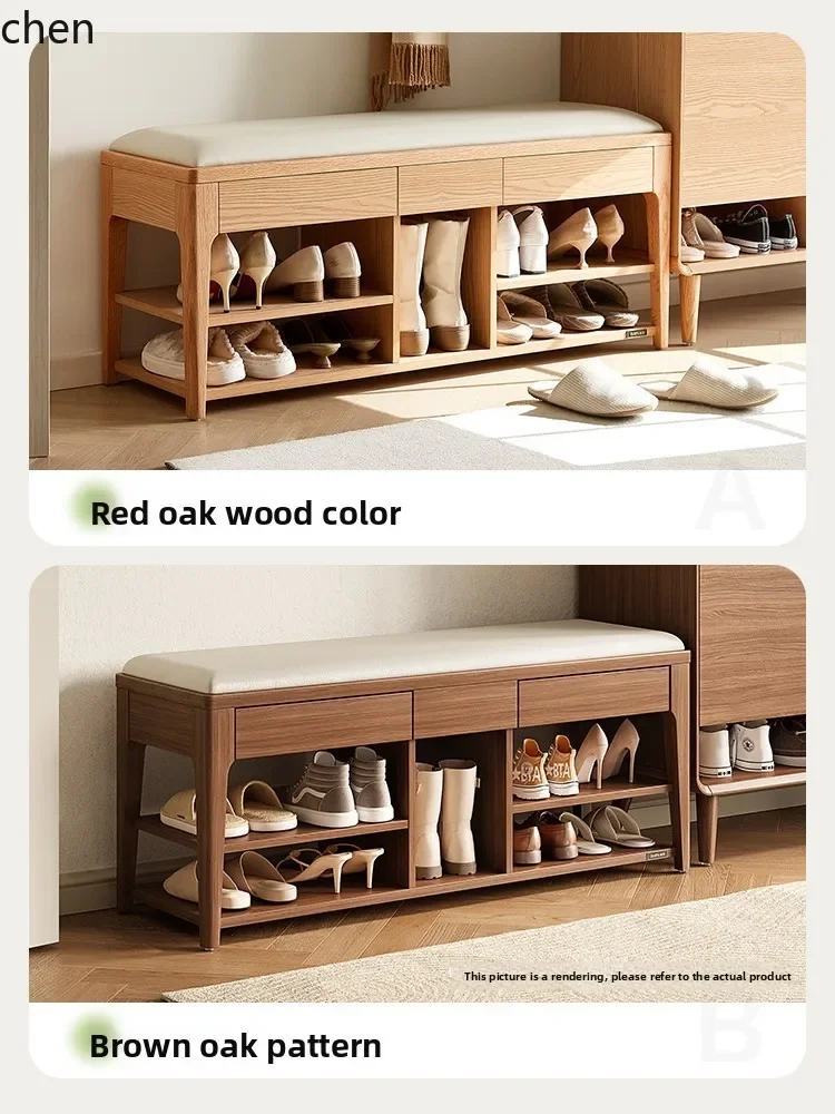 DSAhome shoe rack home door multi-layer floor shoe changing stool integrated storage shoe cabinet