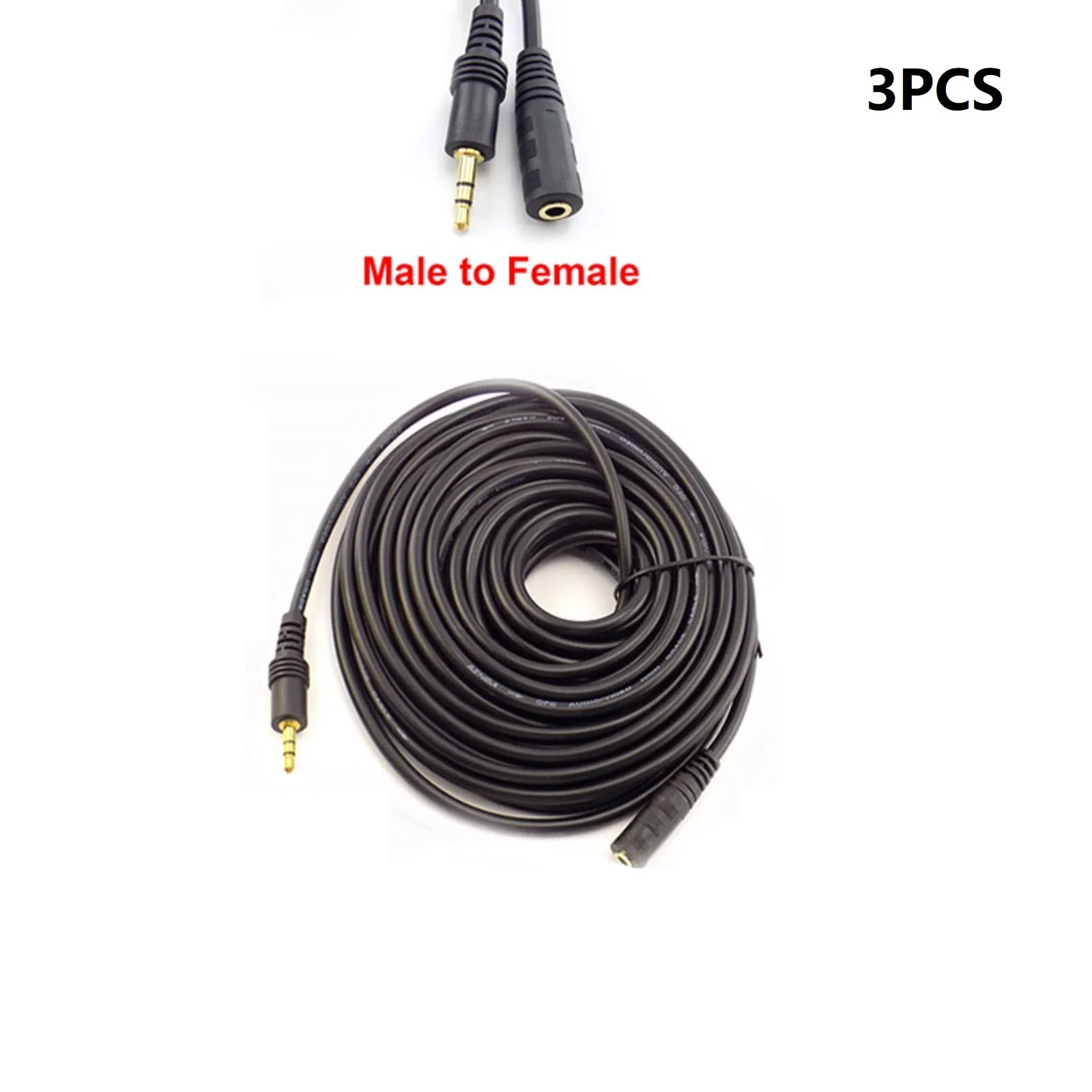 3 Stück/Los 3,5mm Buchse Aux Audio Stecker zu Buchse Verlängerung kabel Stereo 3,5mm Audio Verlängerung kabel 3 m für Computer Laptop MP3 MP3