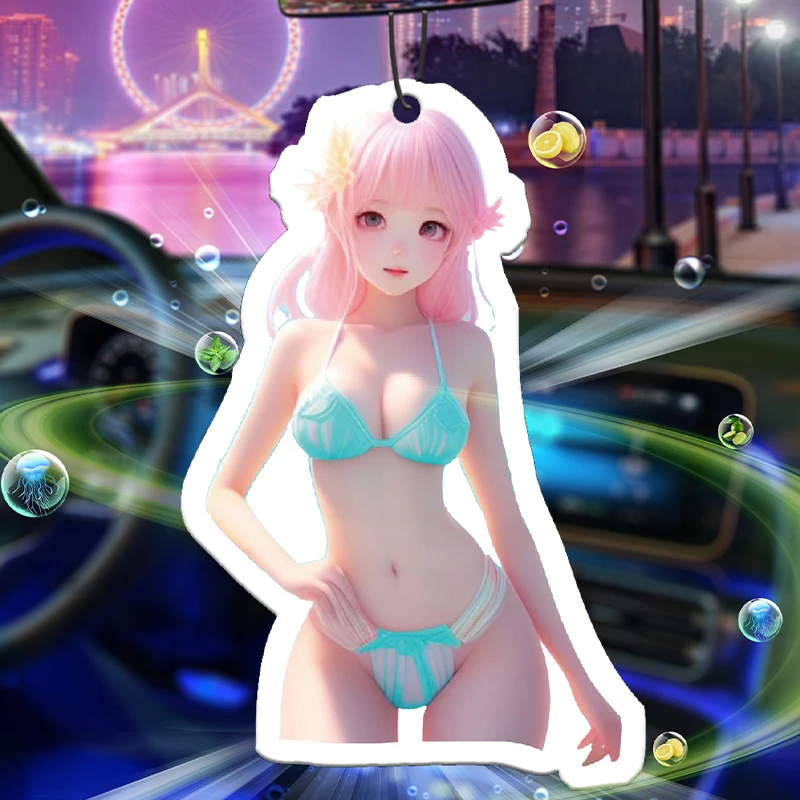 Bikini Sexy Beauty anime cartoon Japanese cartoon characters summer beach beach resort pool party car aromatherapy car perfume l