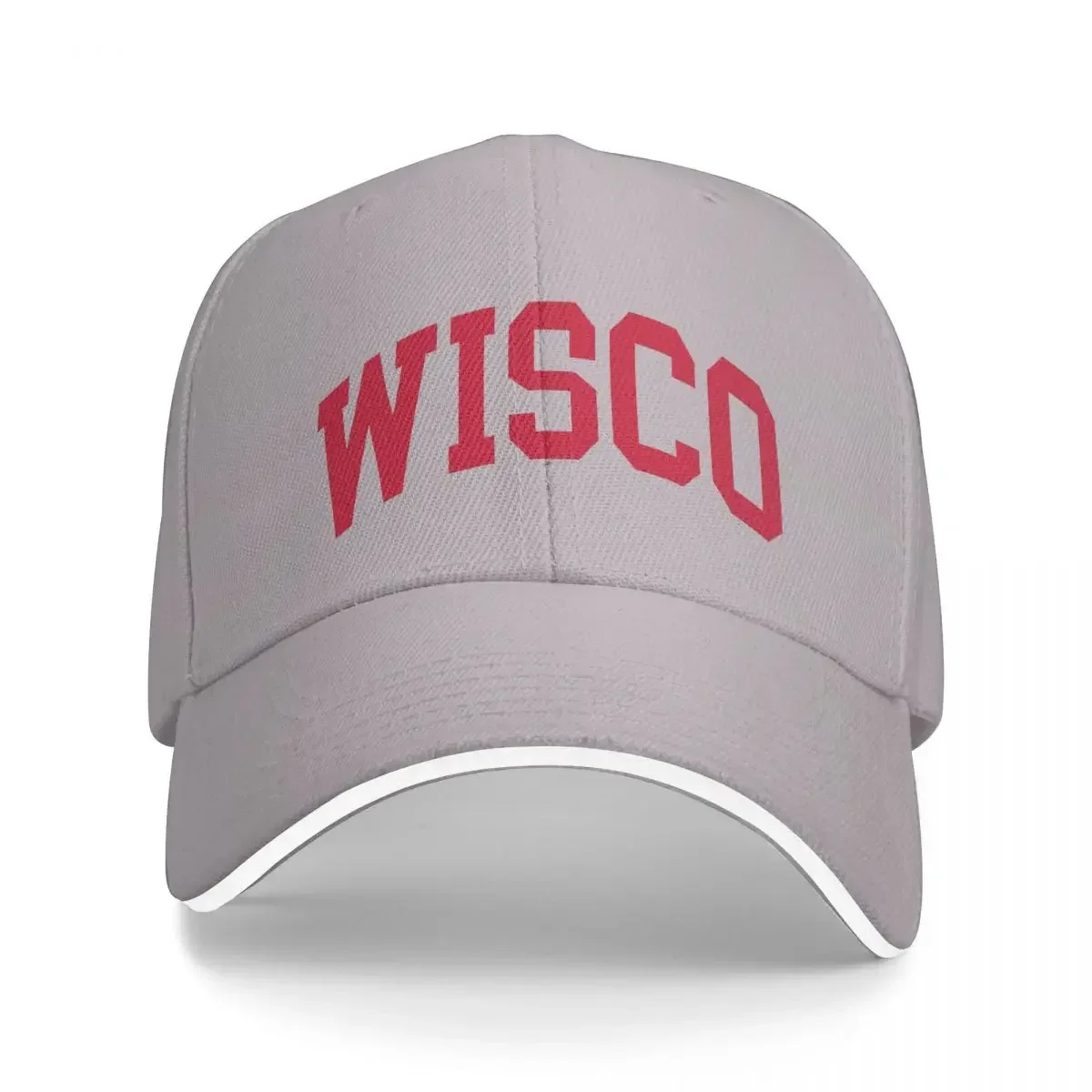 Wisconsin Baseball Cap Snapback Fashion Baseball Hats Breathable Casual Outdoor For Men's And Women's Polychromatic Customizable