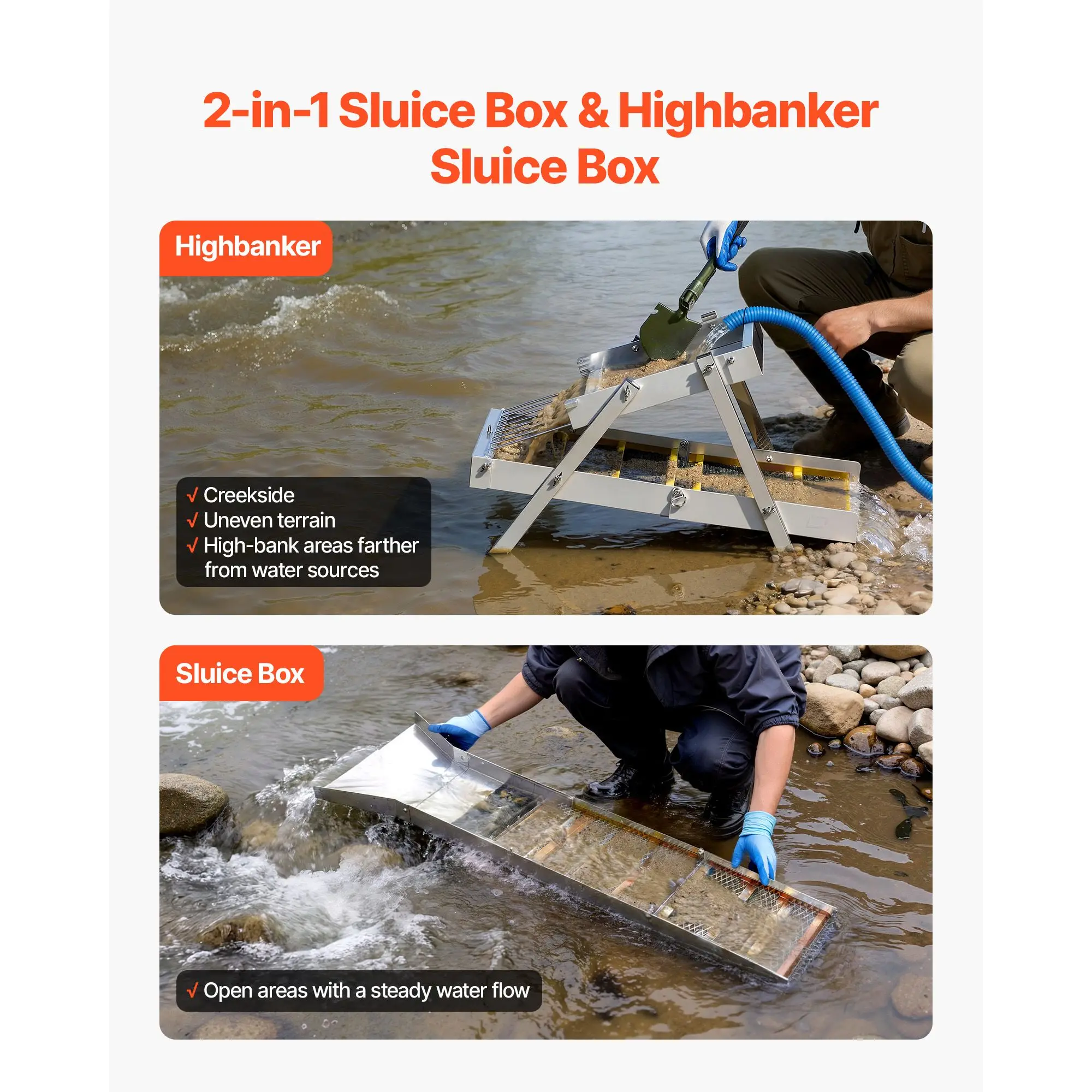 High Banker Gold Sluice, 50