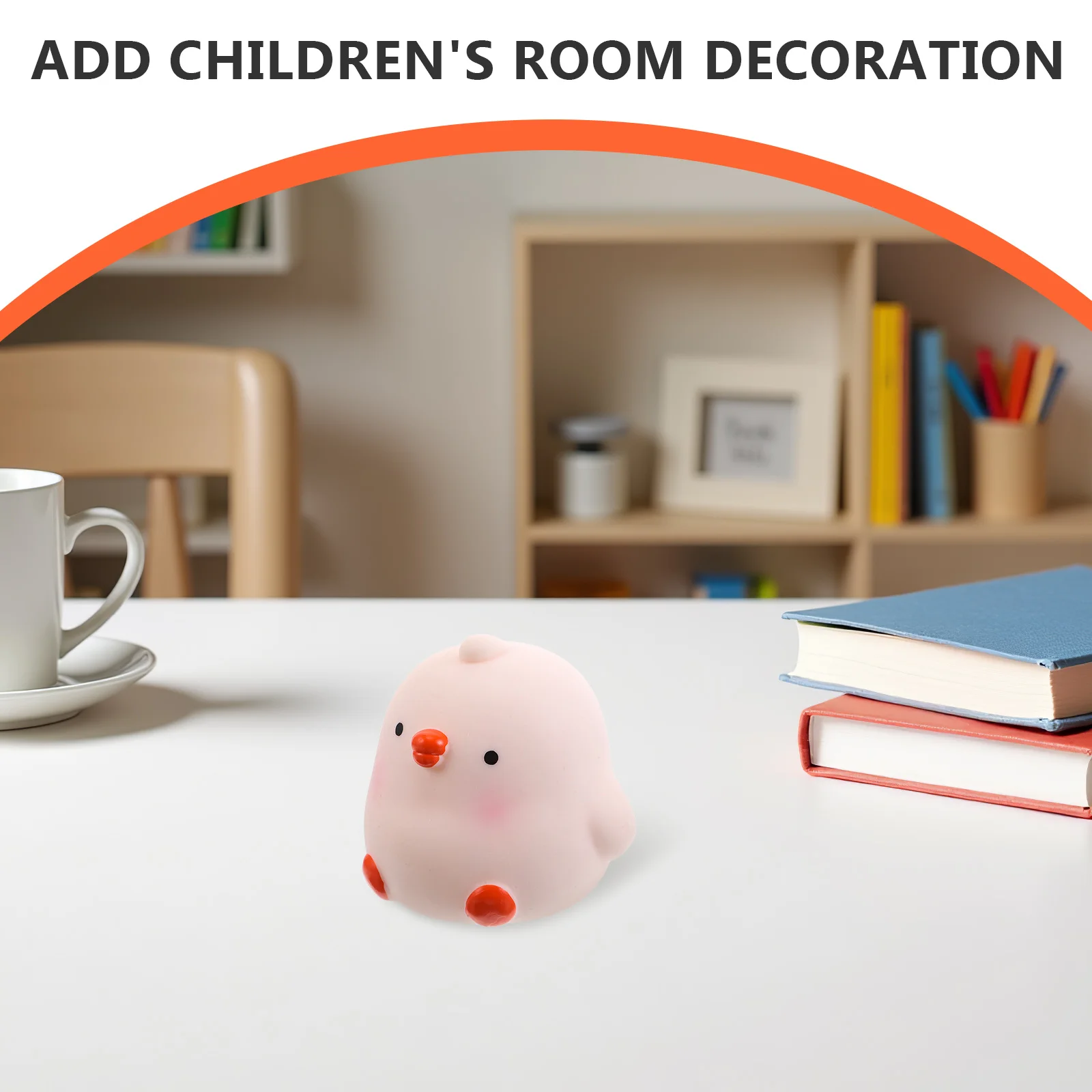 Huhn Cartoon Sparschwein Unzerbrechliches Vinyl Kinder Geldsparbox Desktop Dekor Große Aufbewahrung Münzbank Vinyl Geldbanken