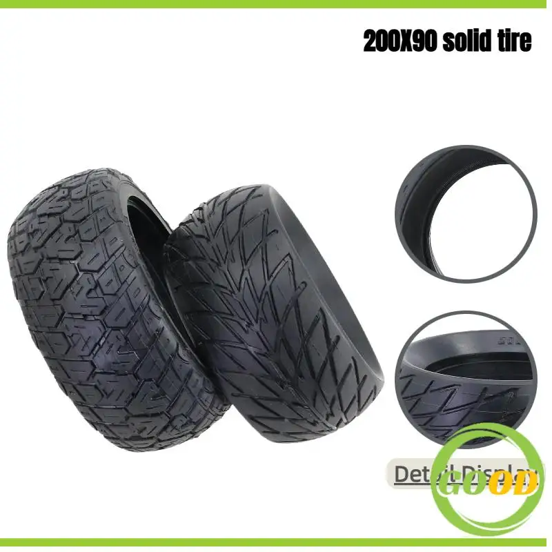 

Взрывозащищенные и прочные ненадувные твердые шины 200x90: специально для электрических скутеров и балансировочных велосипедов.