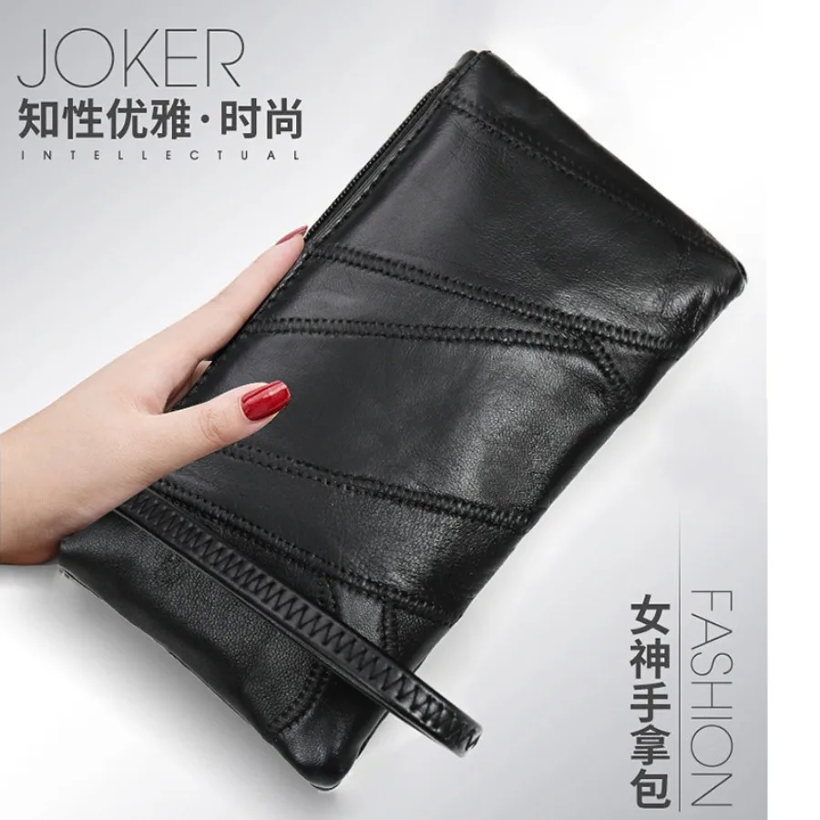 

【Новый стиль】 Женские кожаные сумки, модные сумки из мягкой кожи с декоративными вставками, сумки для мобильных телефонов, женские сумки в корейском стиле, универсальные.